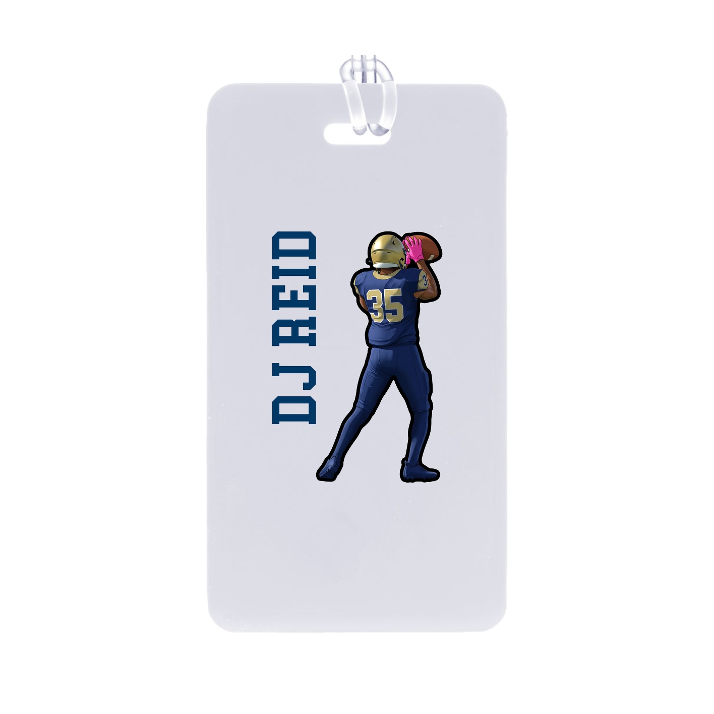 Bag Tag — Name Vertical in Classic