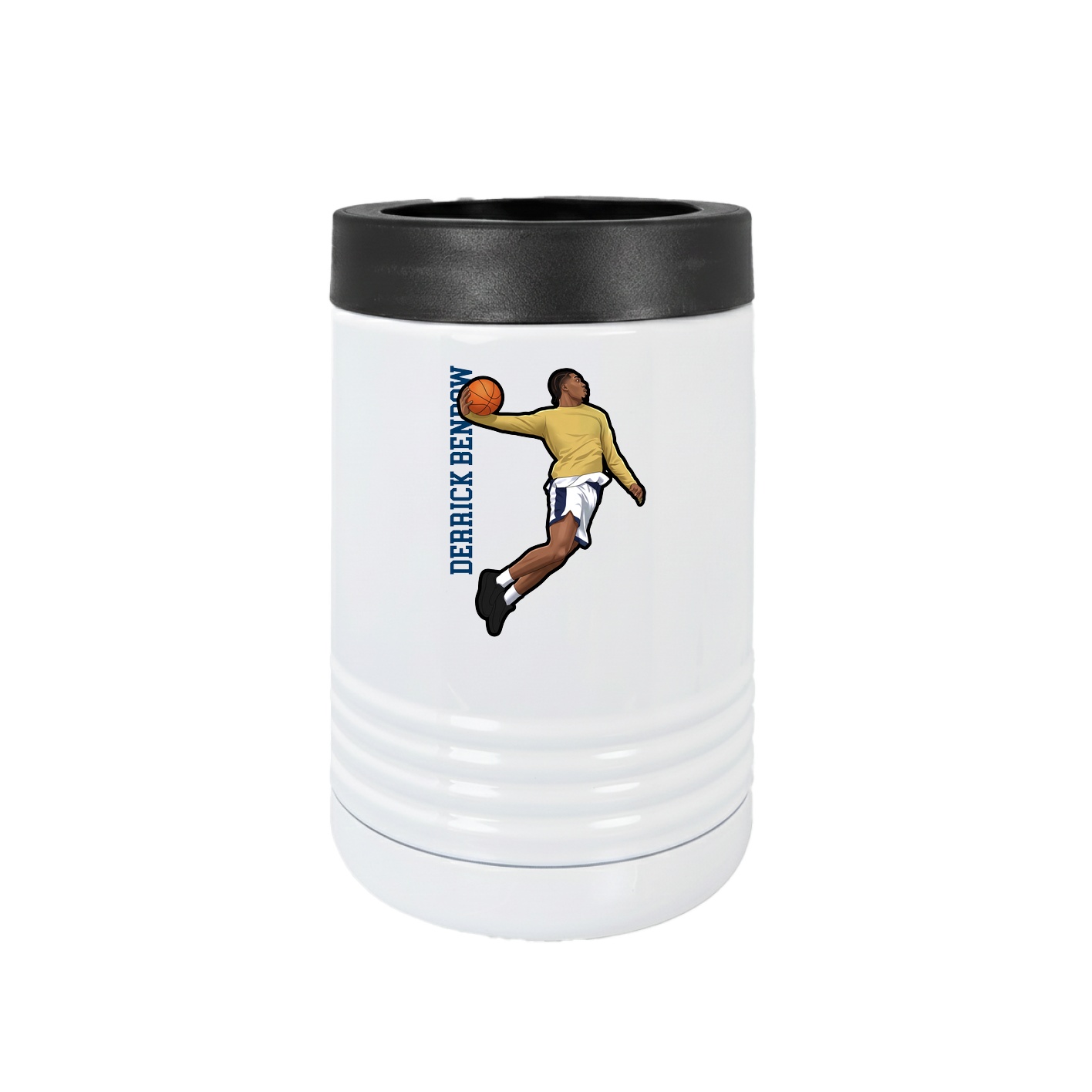 Beverage Holder — Name Vertical in White