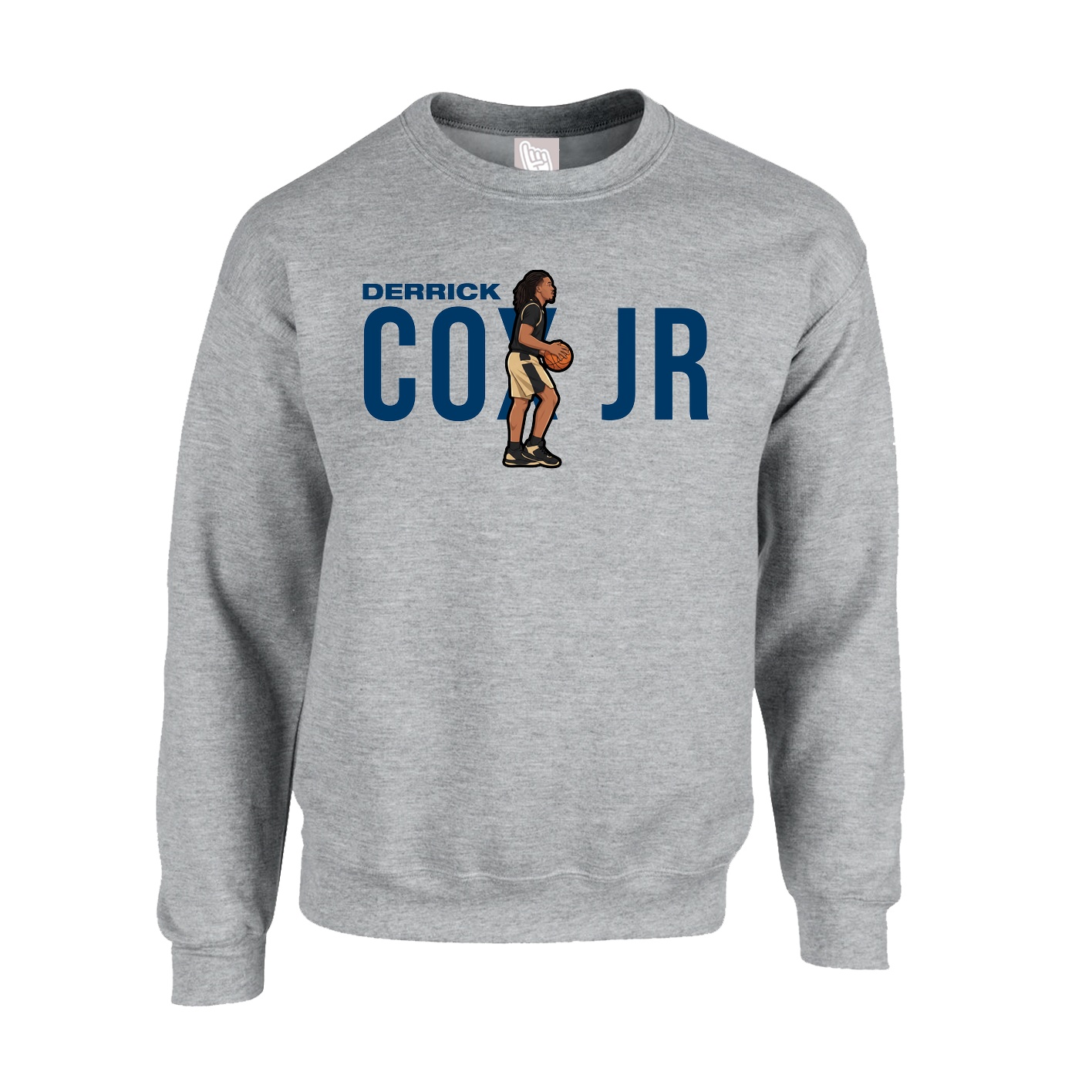 Fleece Crew — Player Name in Grey