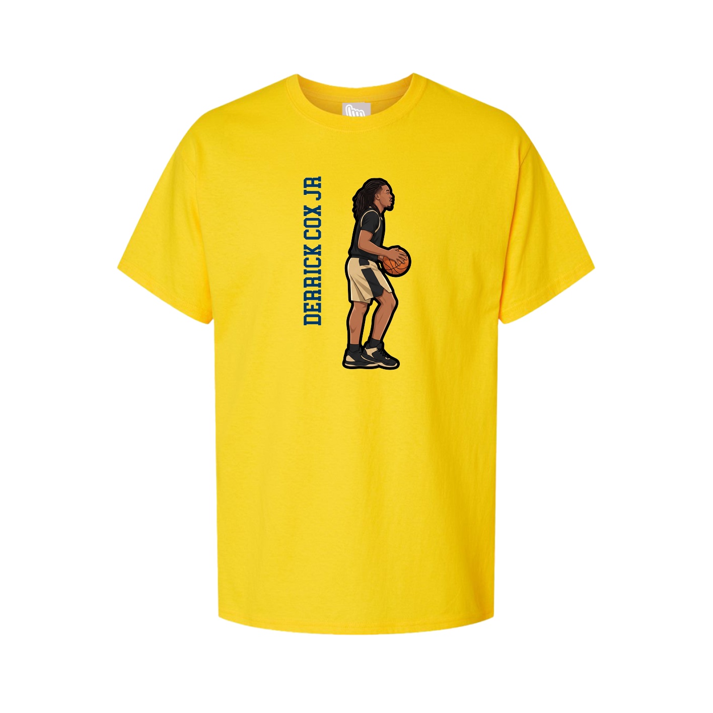 Youth Tee — Name Vertical in Gold