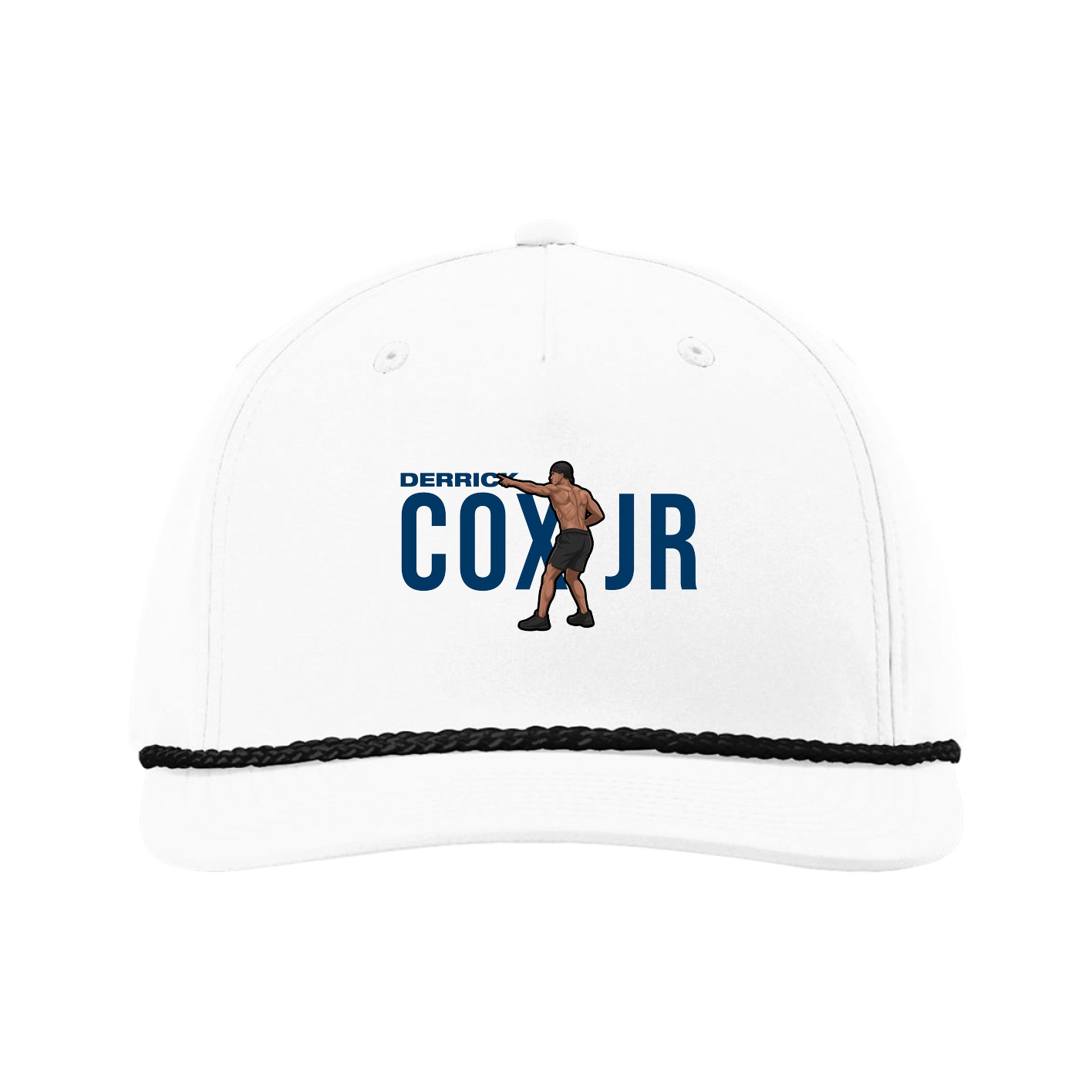 Five-Panel Classic Rope Cap — Player Name in White