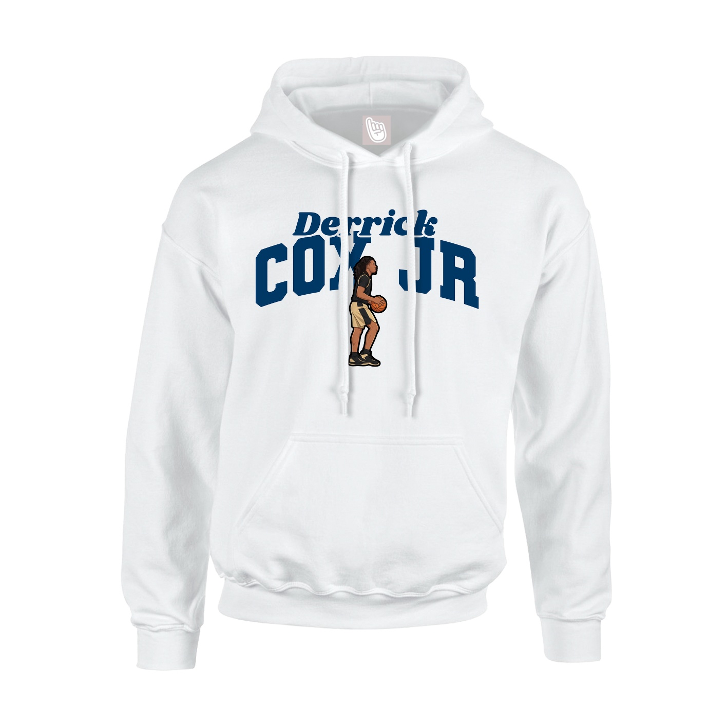 Hoodie — Signature Arch in White