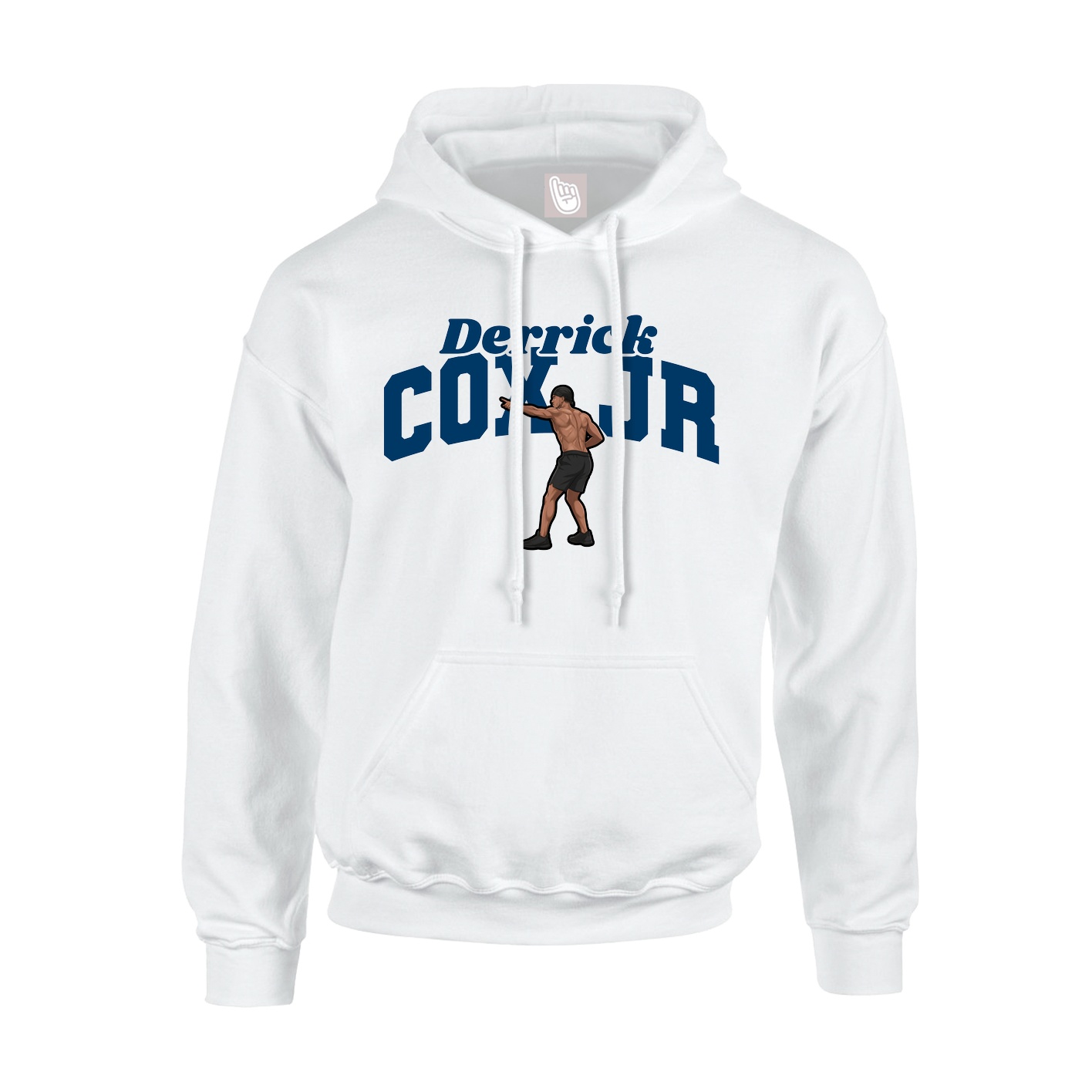 Youth Hoodie — Signature Arch in White