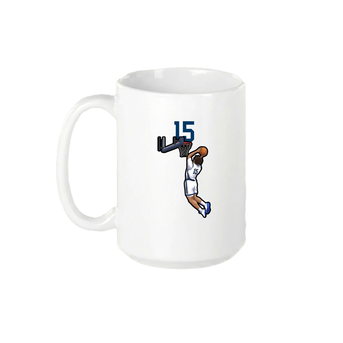 15oz Coffee Mug — Number Top in White