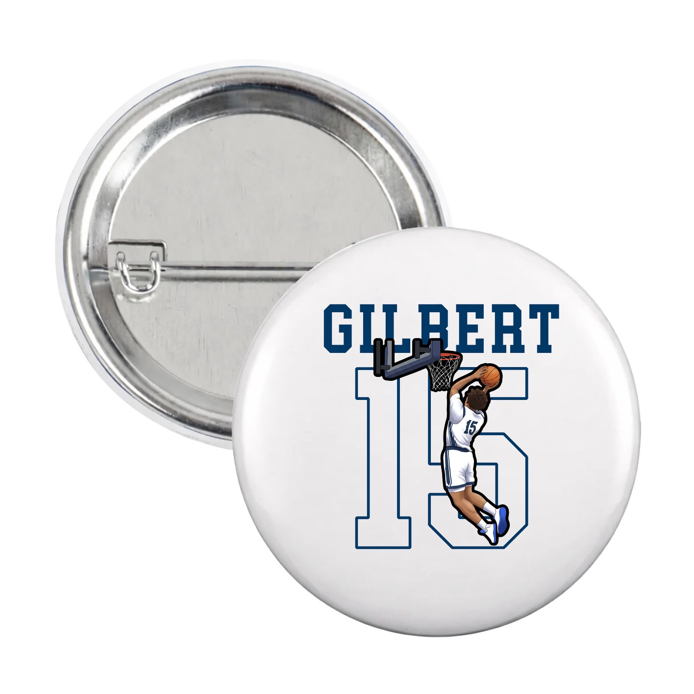 Game Day Button — Shirsey in White