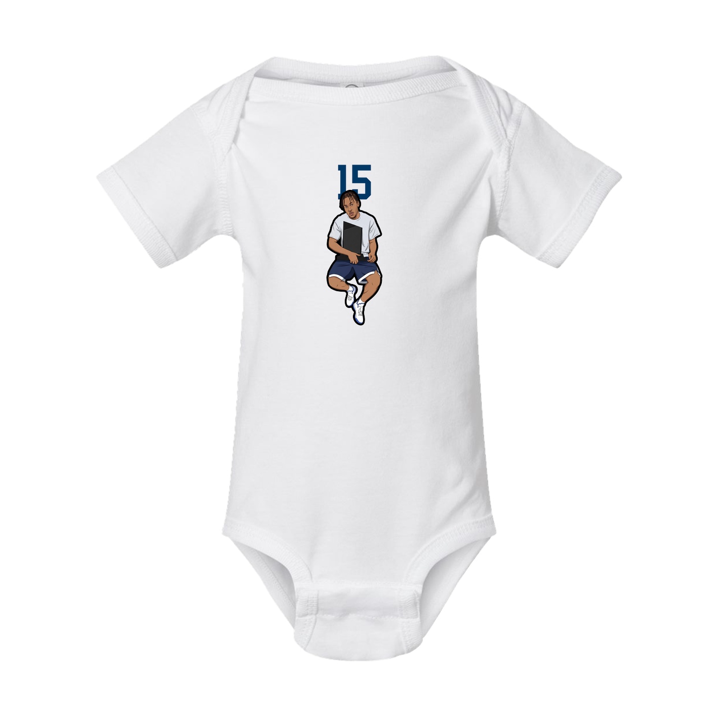 Baby Onesie — Number Top in White