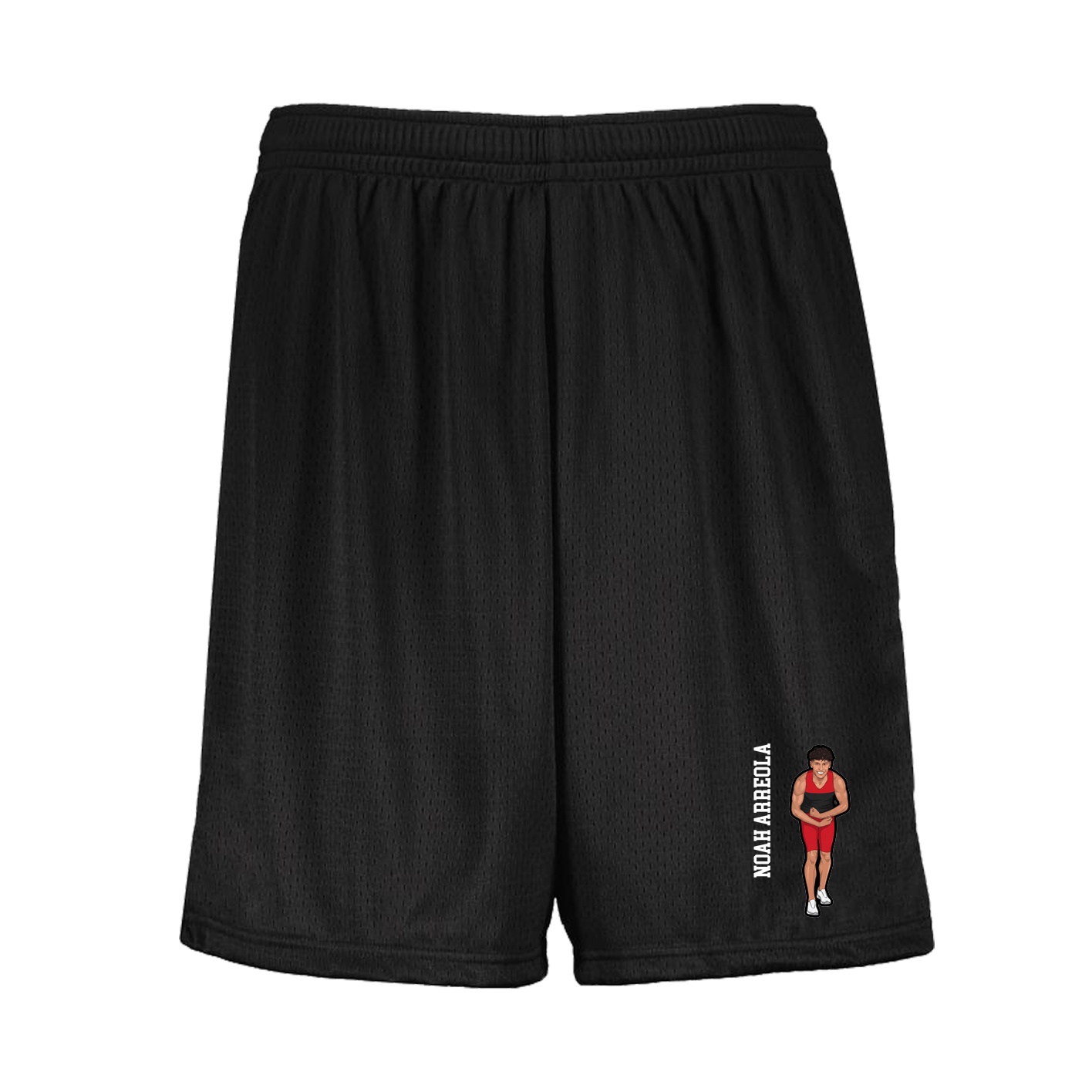 Shorts — Name Vertical in Black