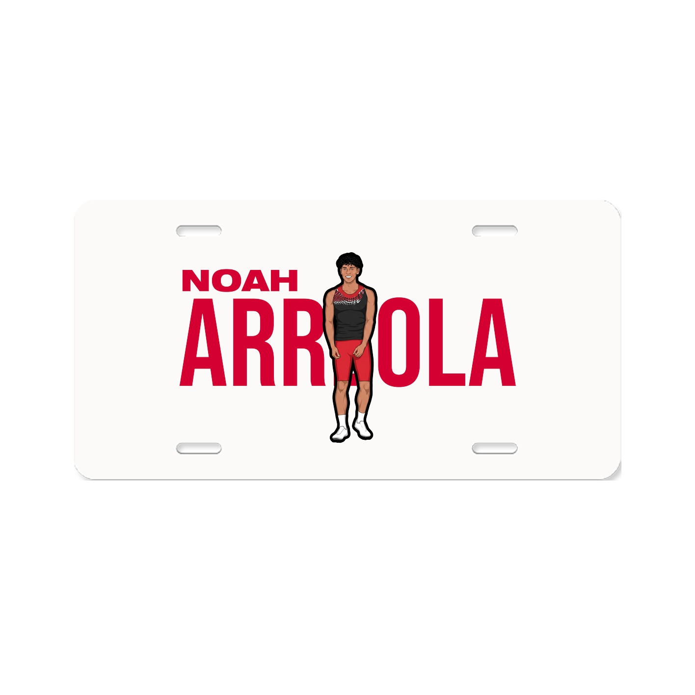 License Plate — Player Name in Classic