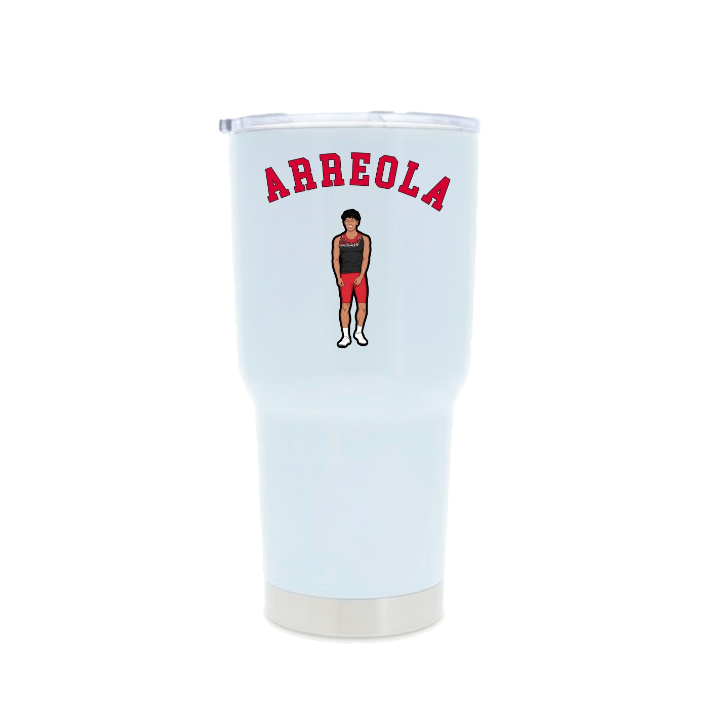 30oz Stainless Steel Tumbler — Shirsey Arch in White