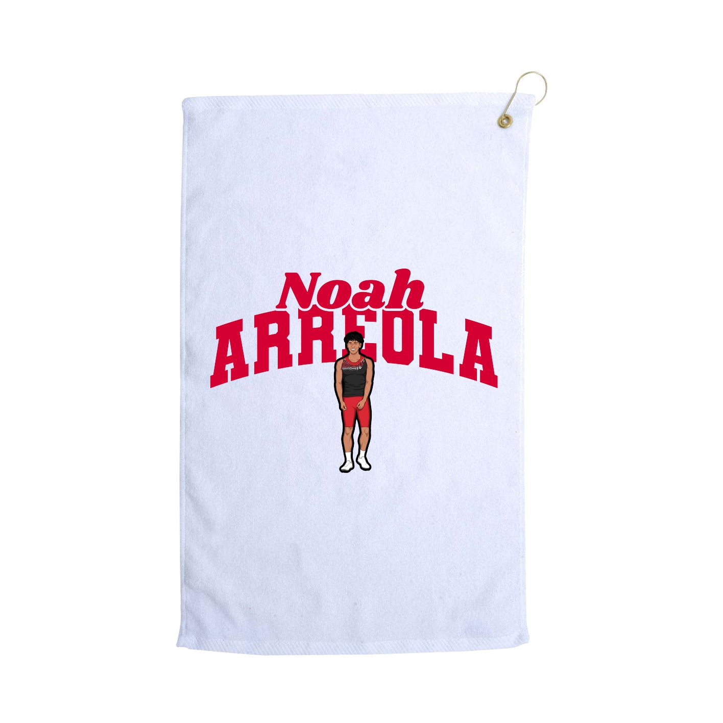 Golf Towel — Signature Arch in White