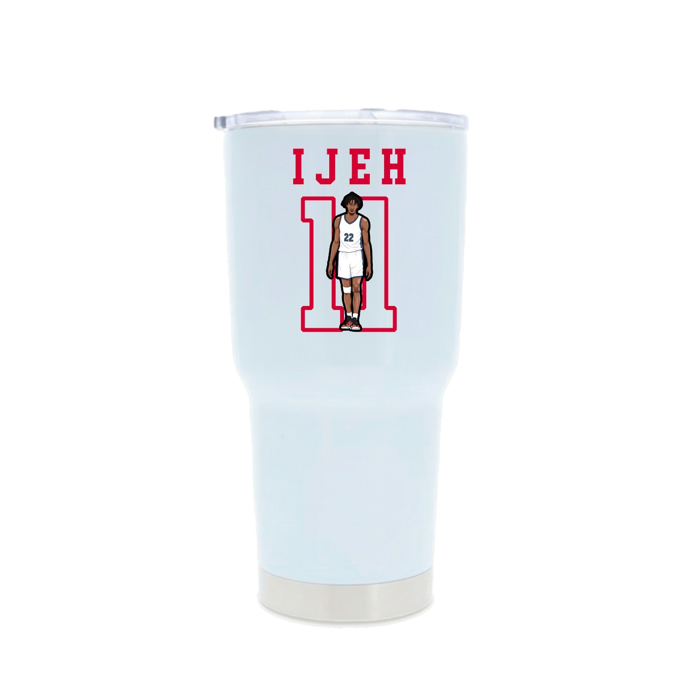30oz Stainless Steel Tumbler — Shirsey in White