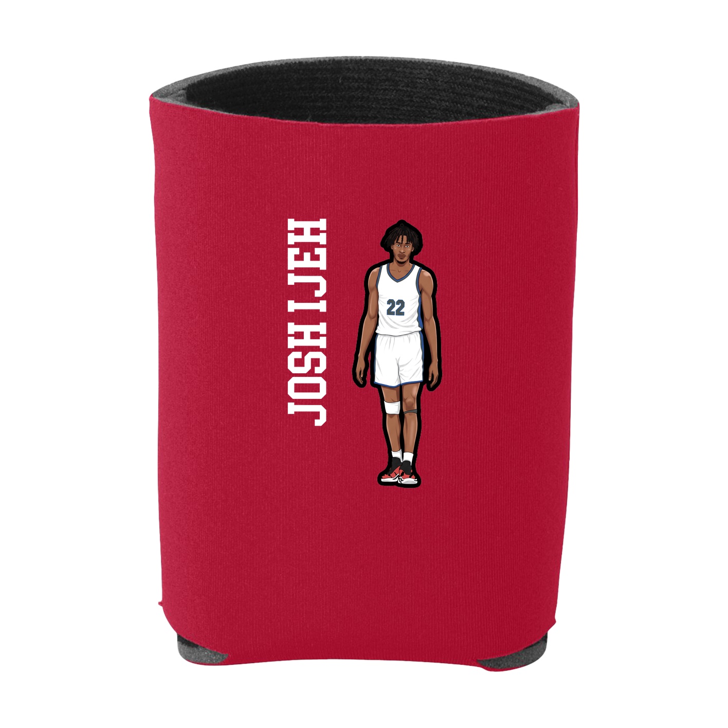 Can Holder — Name Vertical in Red