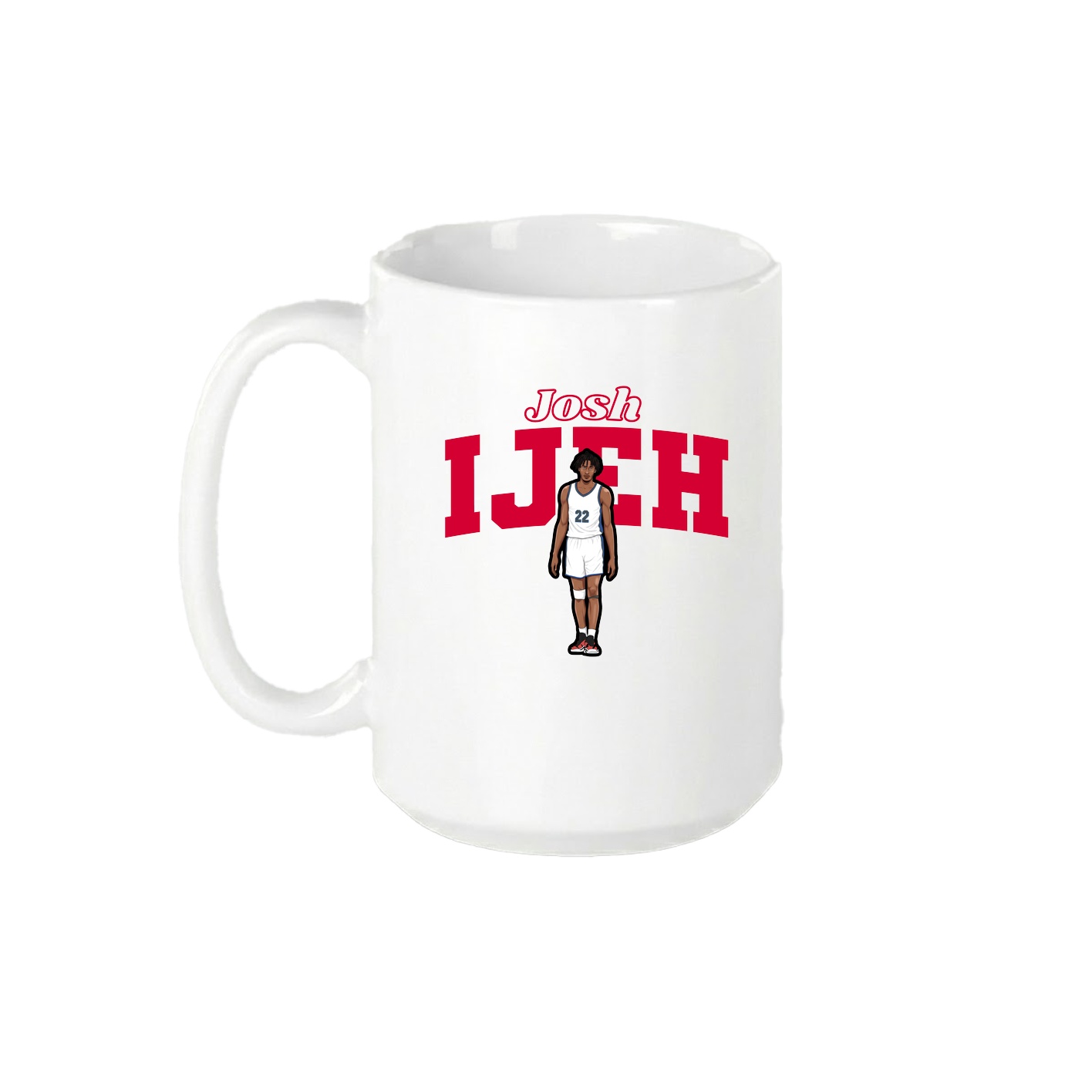15oz Coffee Mug — Name Arch in White