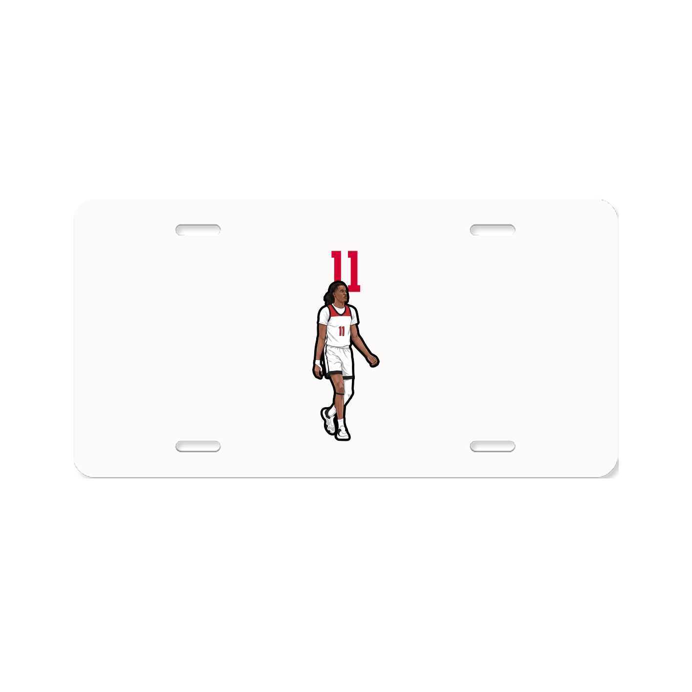 License Plate — Number Top in Classic