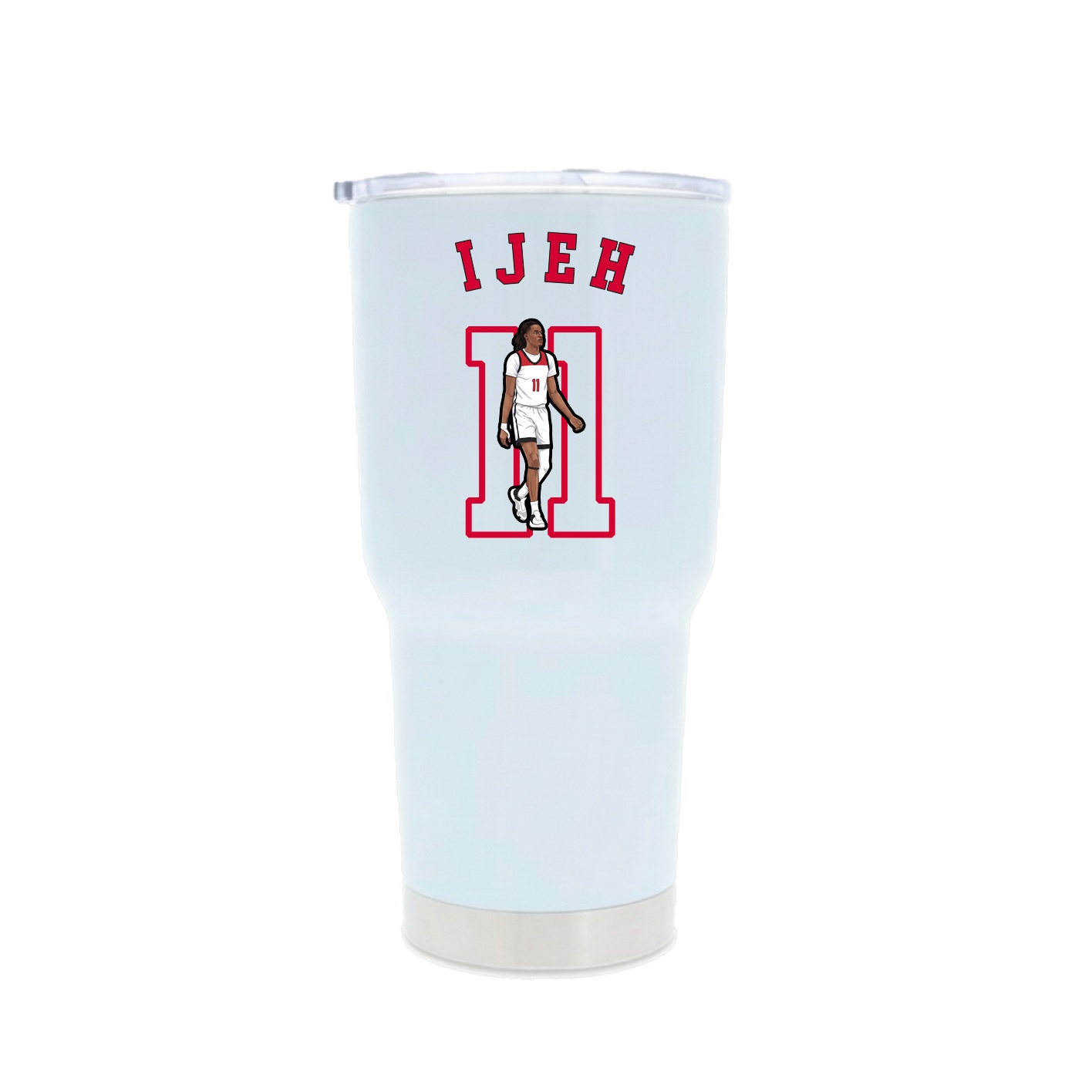 30oz Stainless Steel Tumbler — Shirsey Arch in White