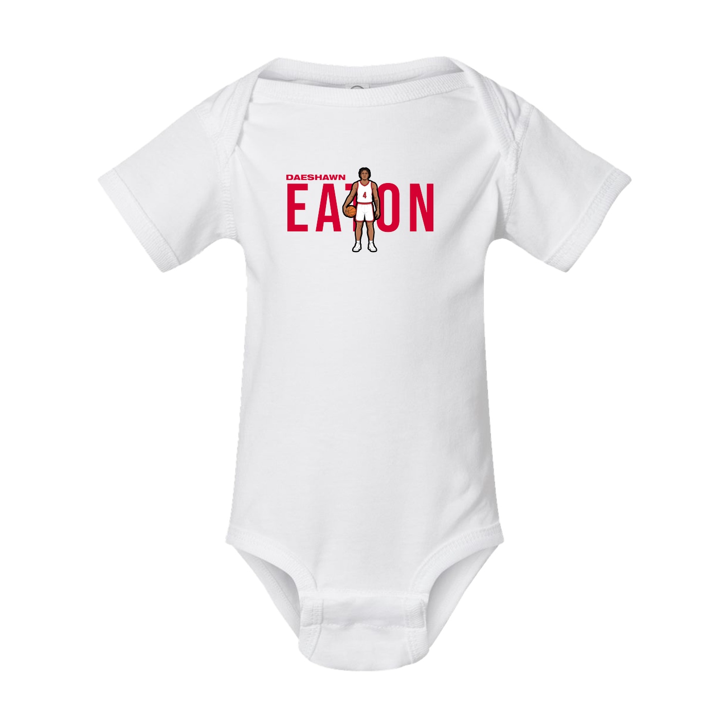 Baby Onesie — Player Name in White