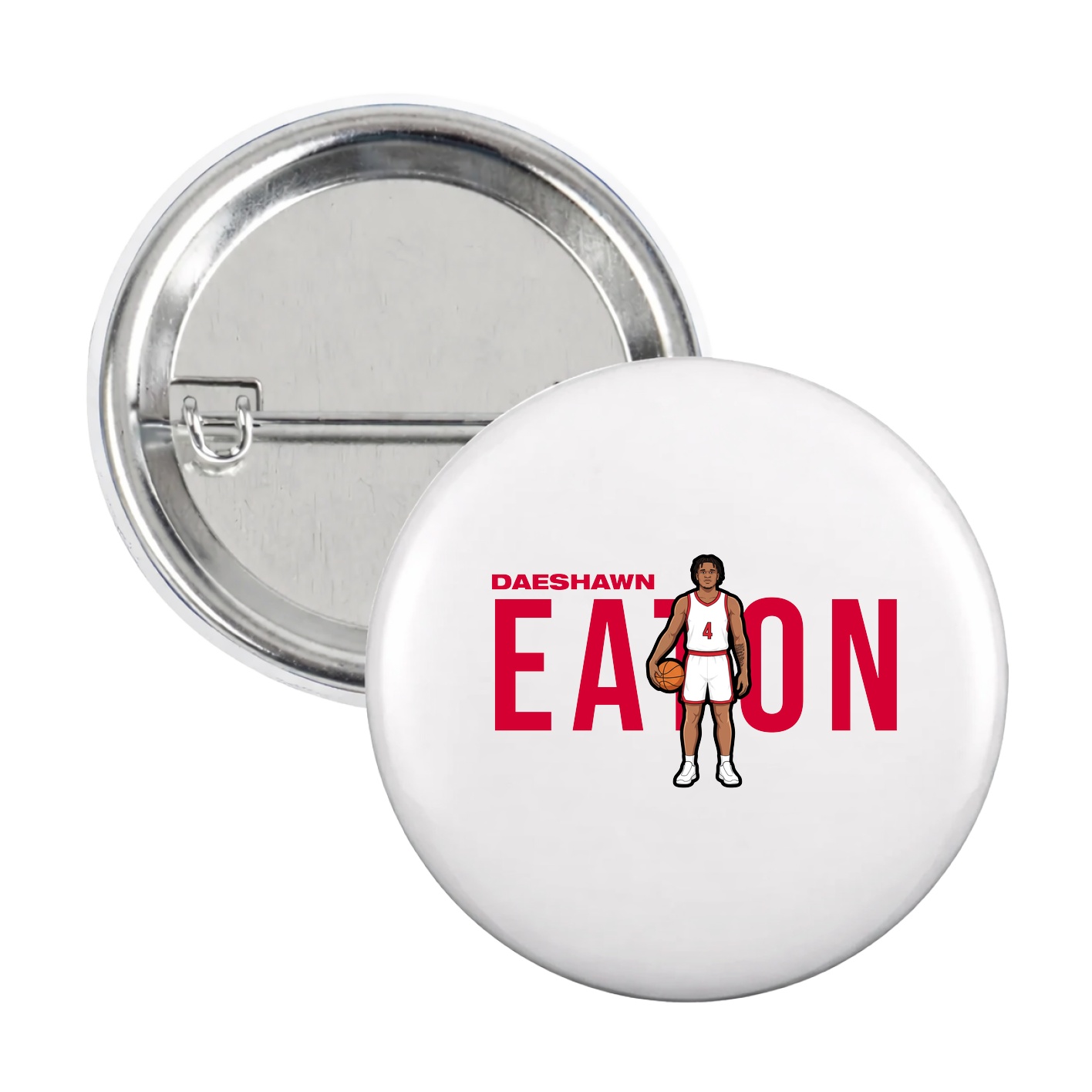 Game Day Button — Player Name in White