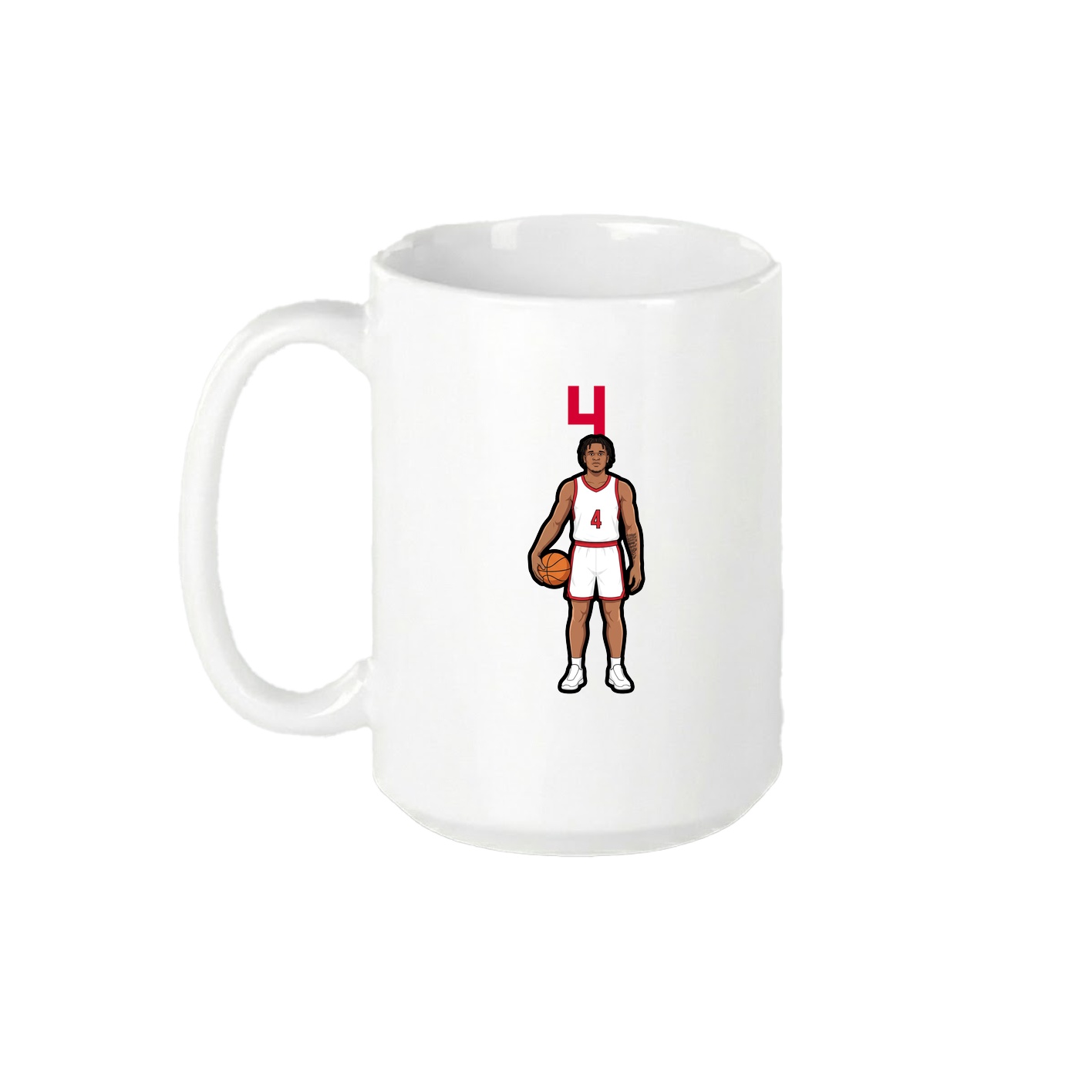 15oz Coffee Mug — Number Top in White