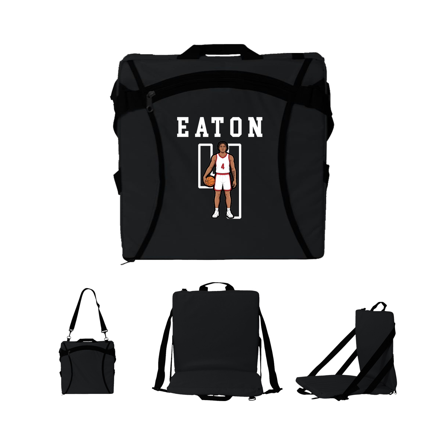 Folding Stadium Seat — Shirsey in Black