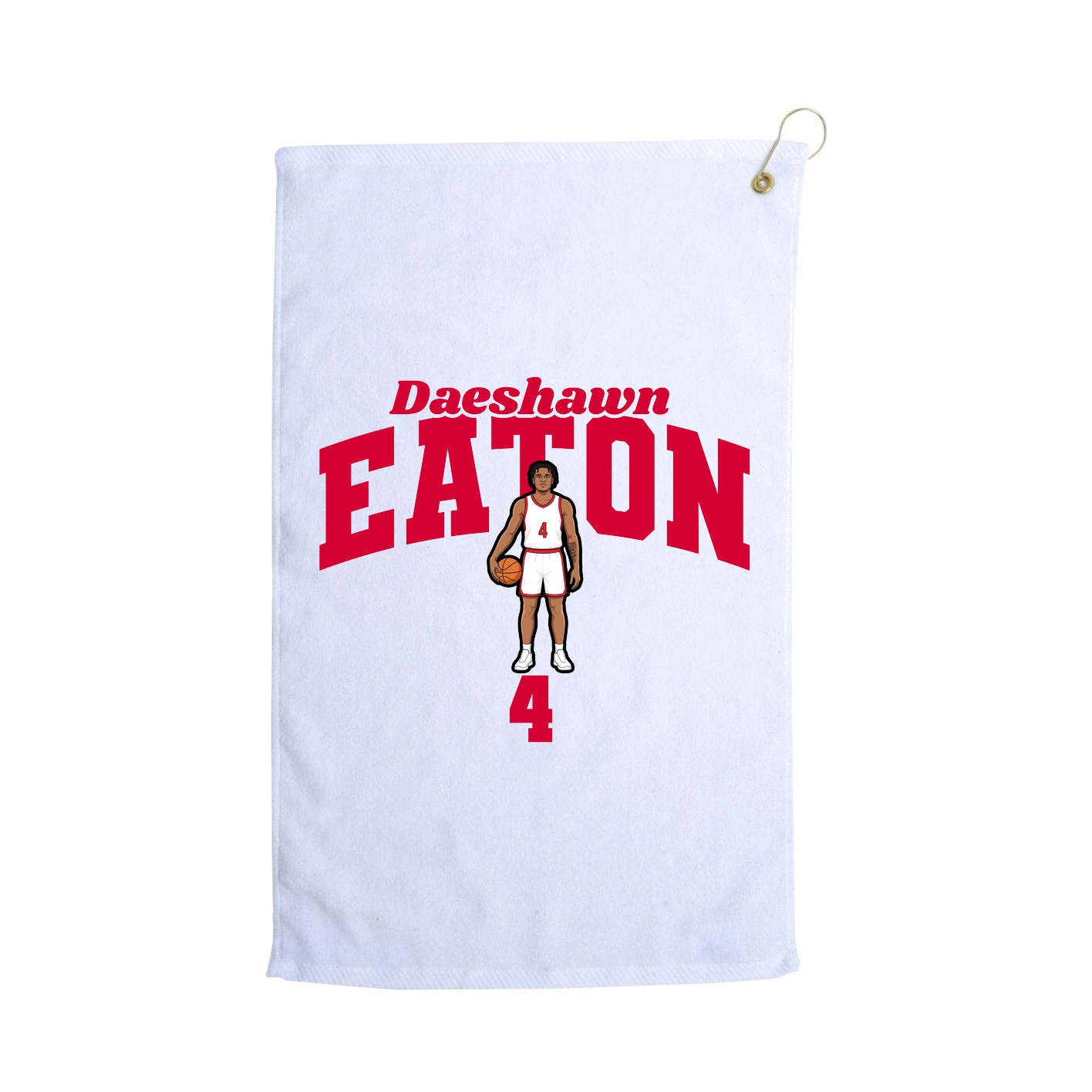 Golf Towel — Signature Arch in White