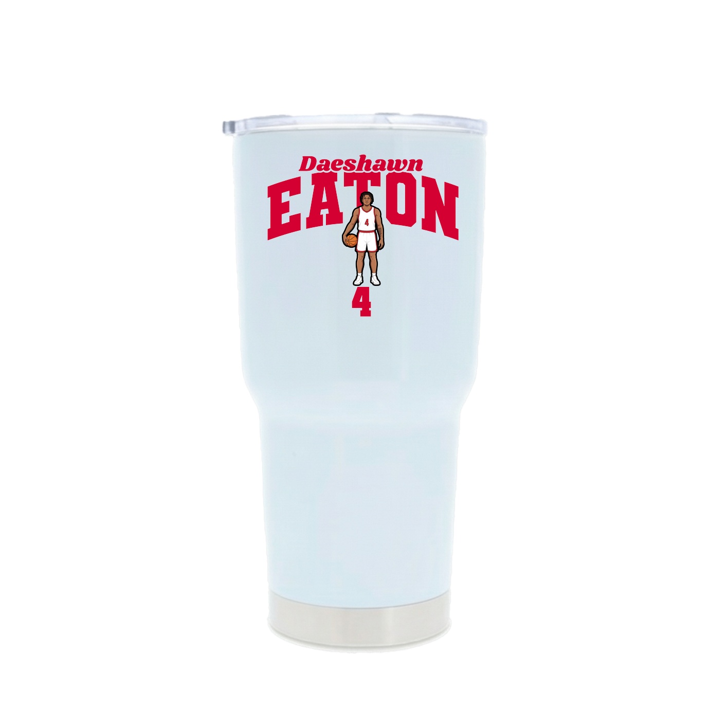 30oz Stainless Steel Tumbler — Signature Arch in White