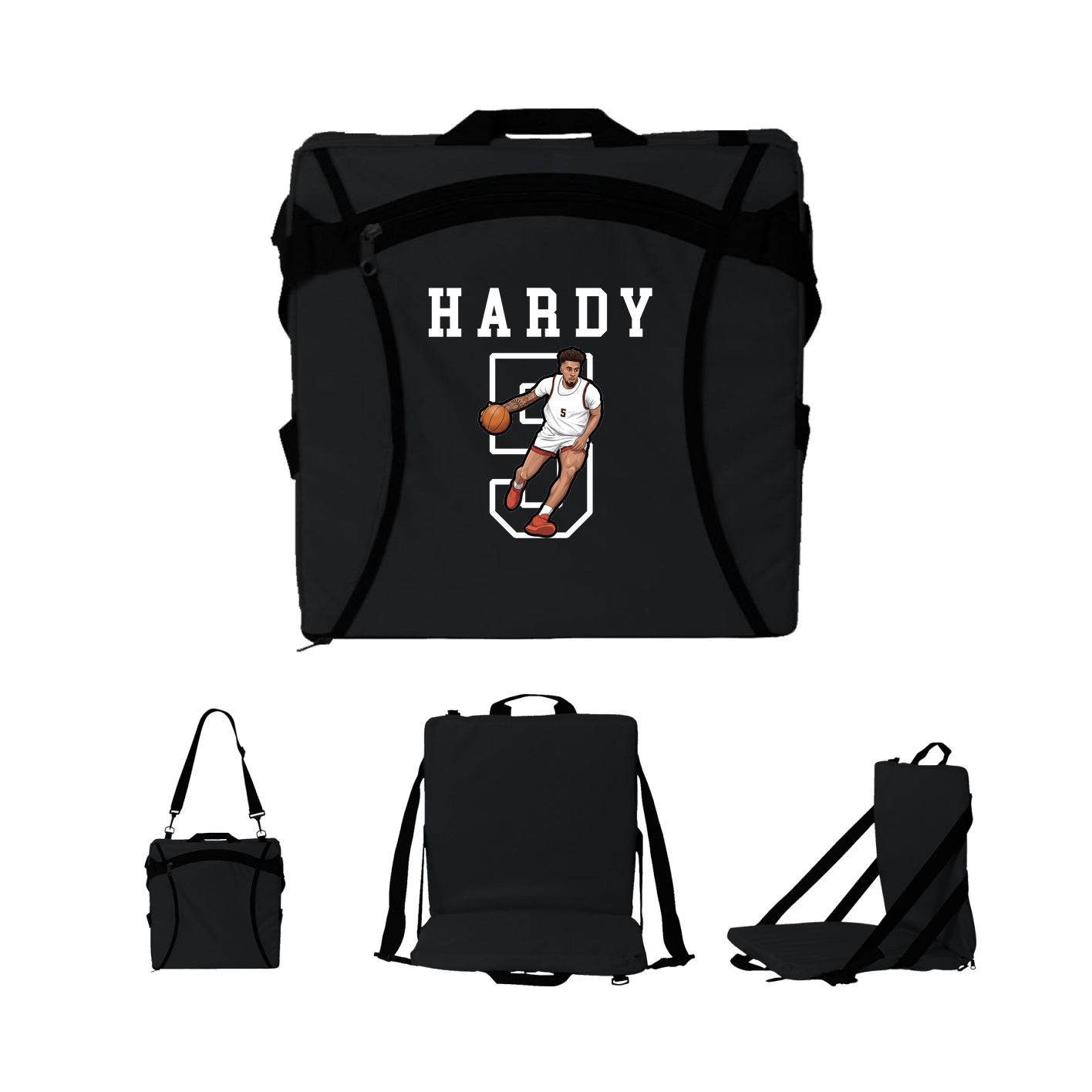 Folding Stadium Seat — Shirsey in Black