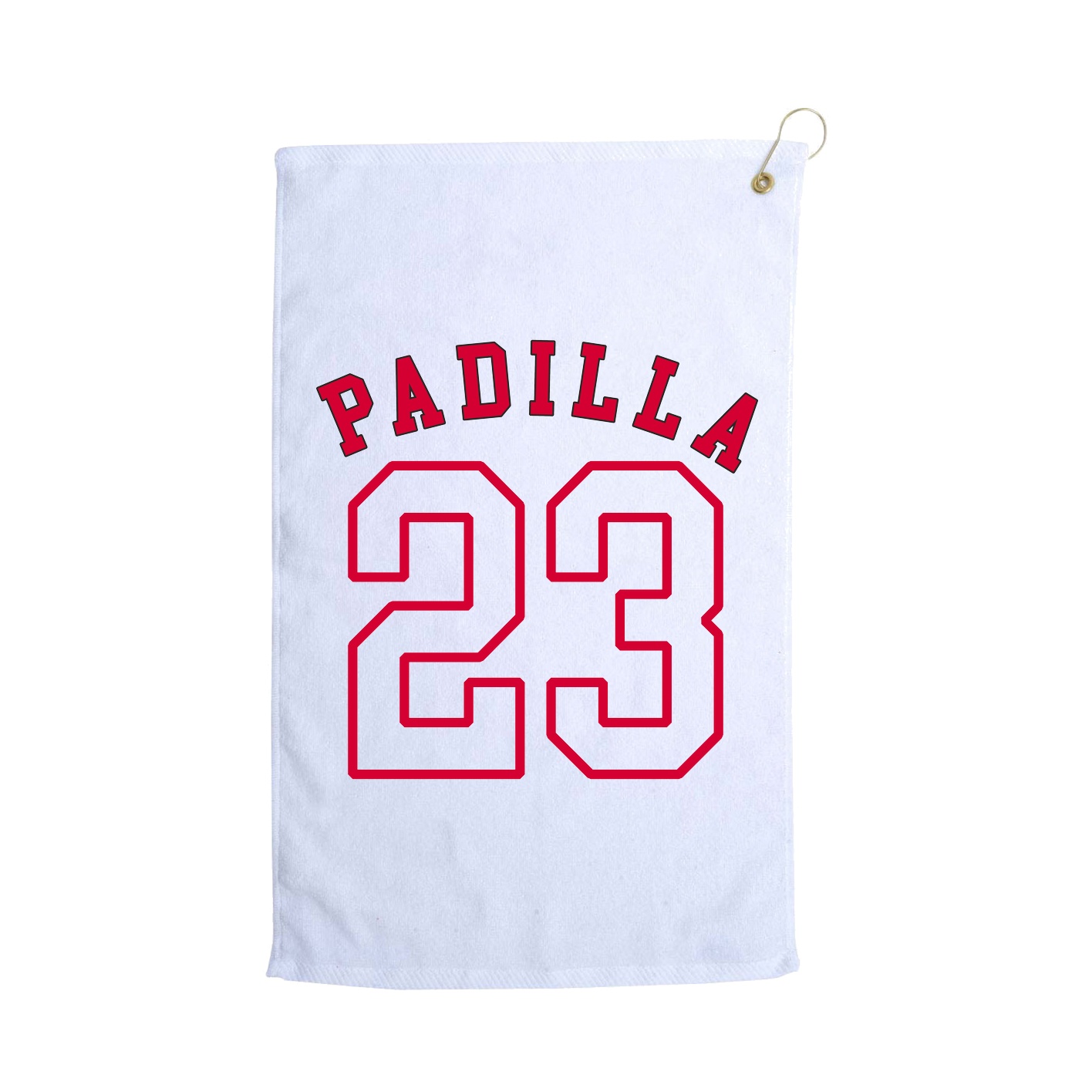 Golf Towel — Shirsey Arch in White