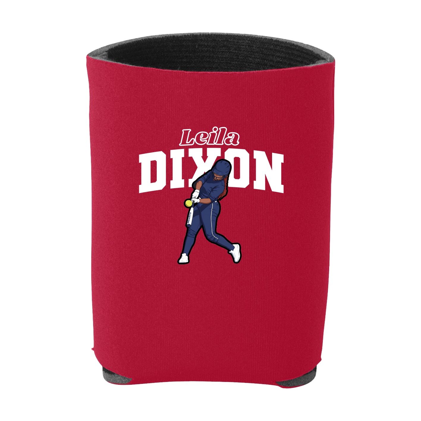 Can Holder — Name Arch in Red