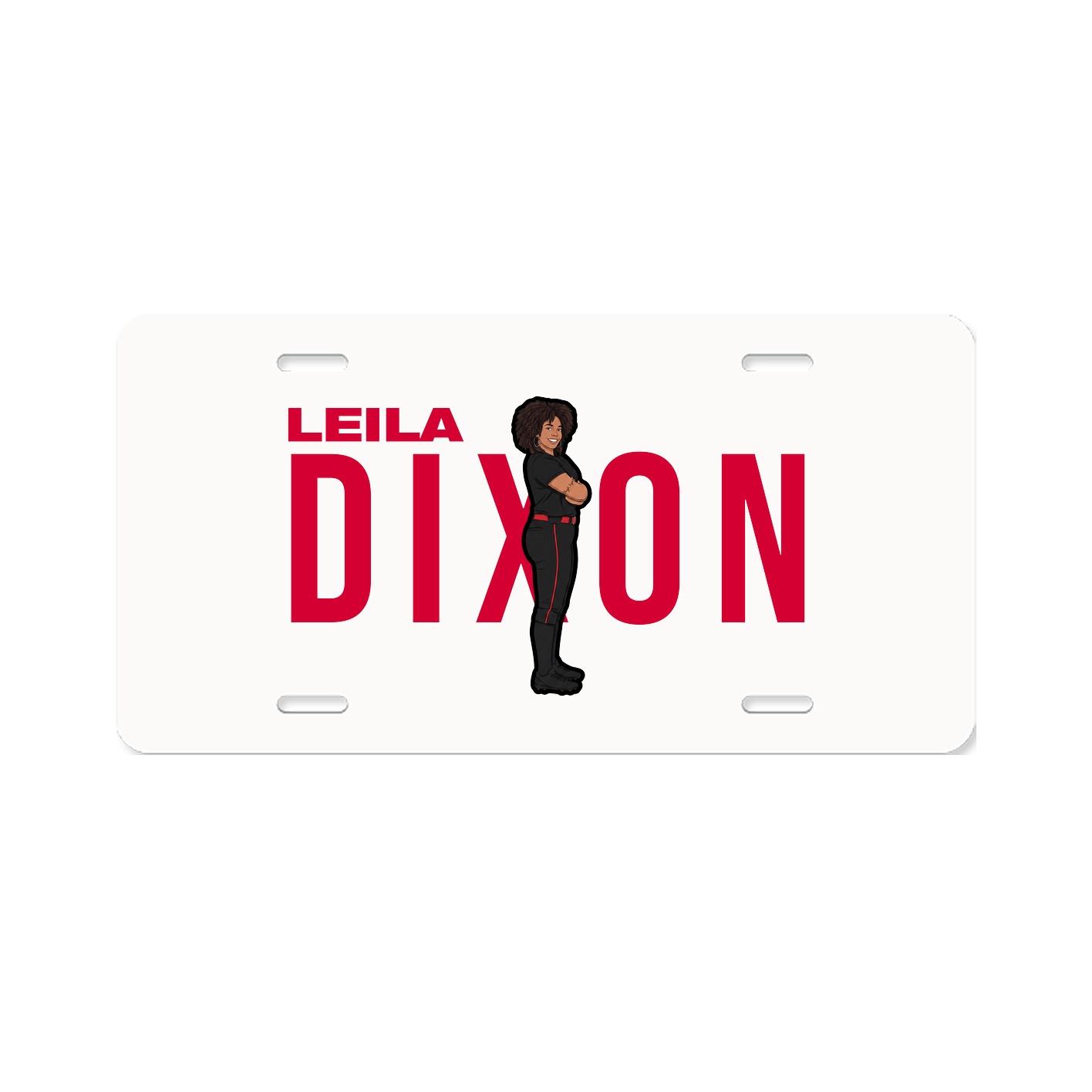 License Plate — Player Name in Classic