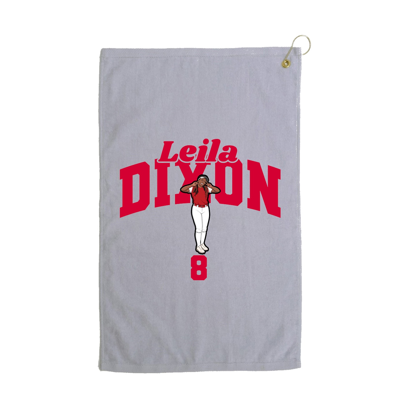 Golf Towel — Signature Arch in Grey