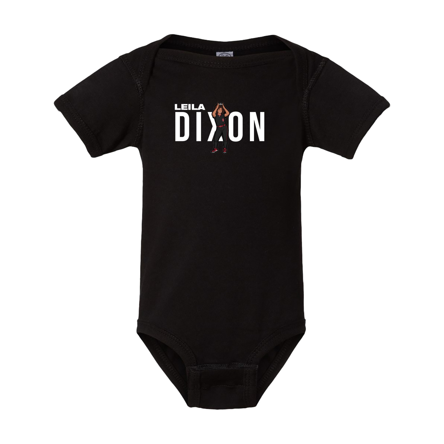 Baby Onesie — Player Name in Black