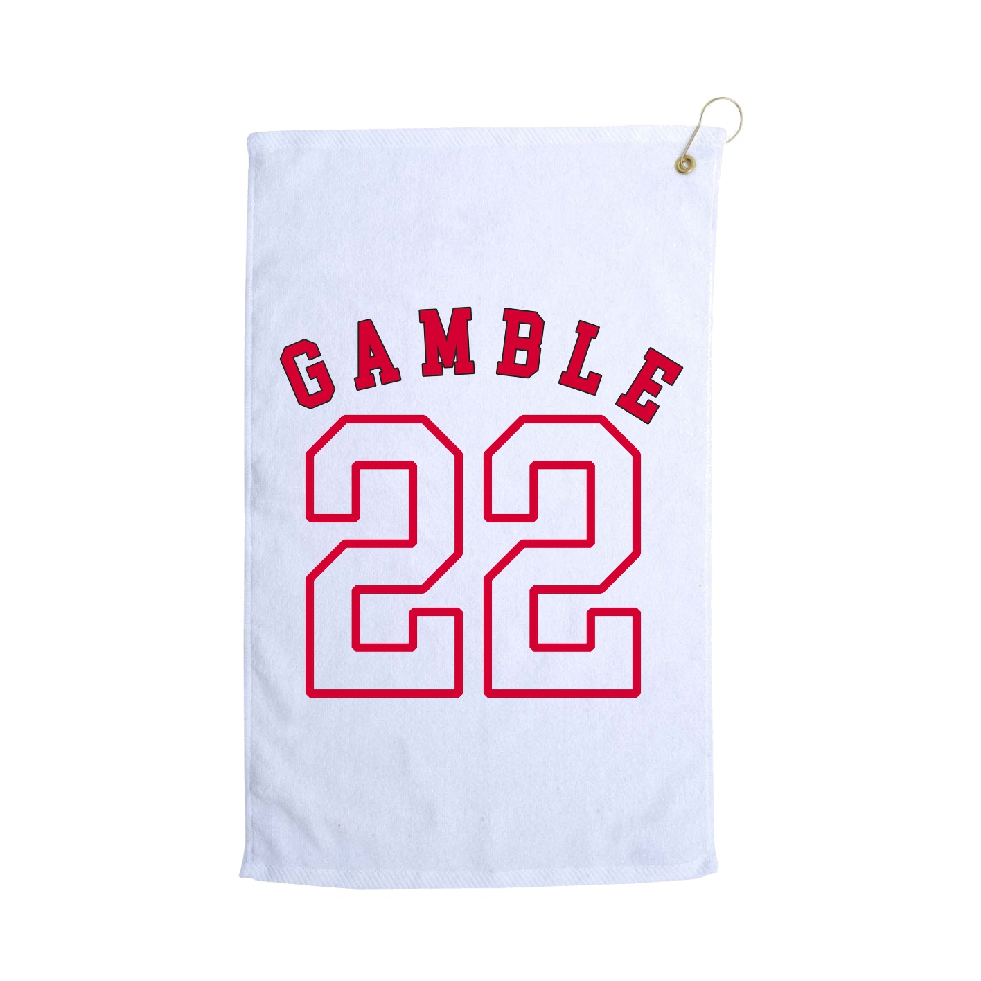 Golf Towel — Shirsey Arch in White