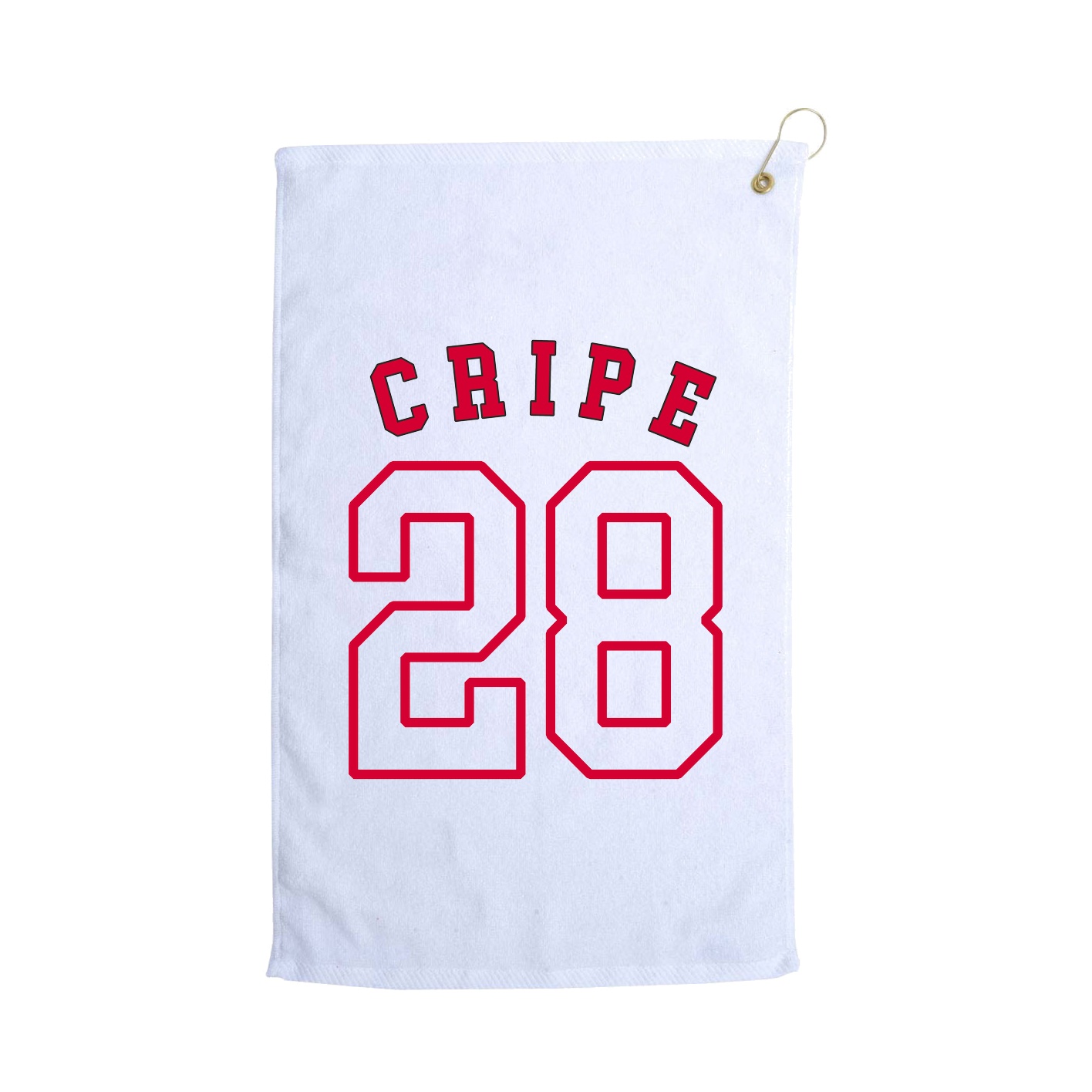 Golf Towel — Shirsey Arch in White