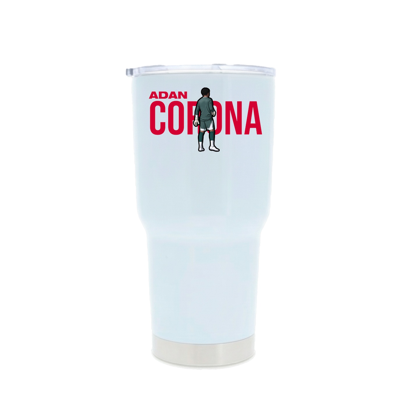 30oz Stainless Steel Tumbler — Player Name in White
