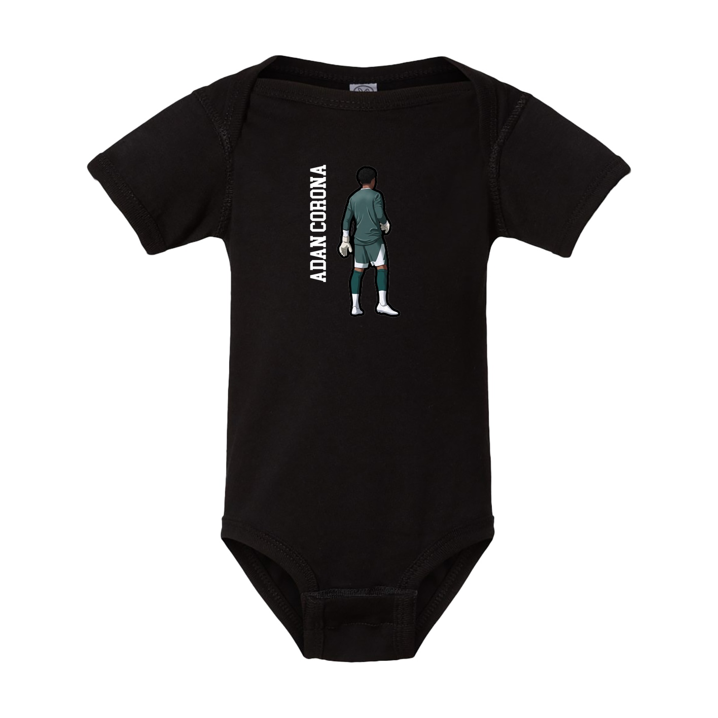 Baby Onesie — Name Vertical in Black