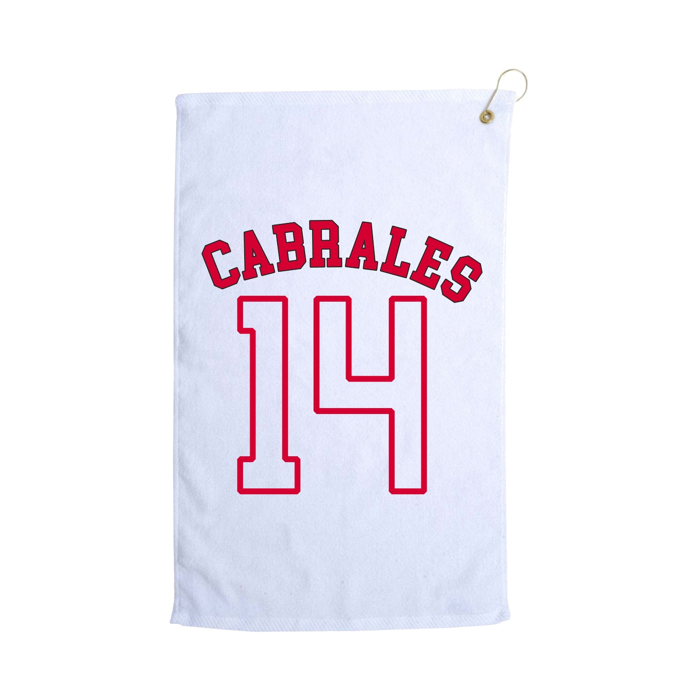 Golf Towel — Shirsey Arch in White