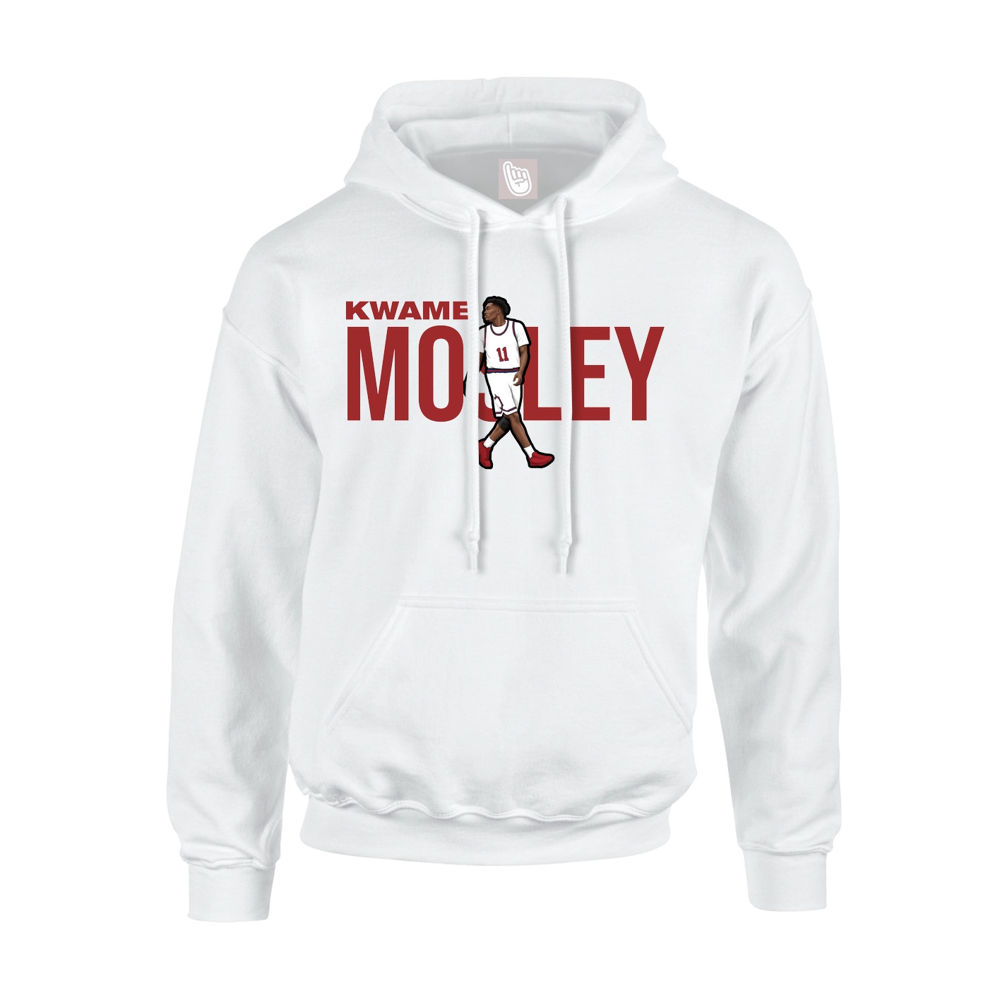 Youth Hoodie — Player Name in White