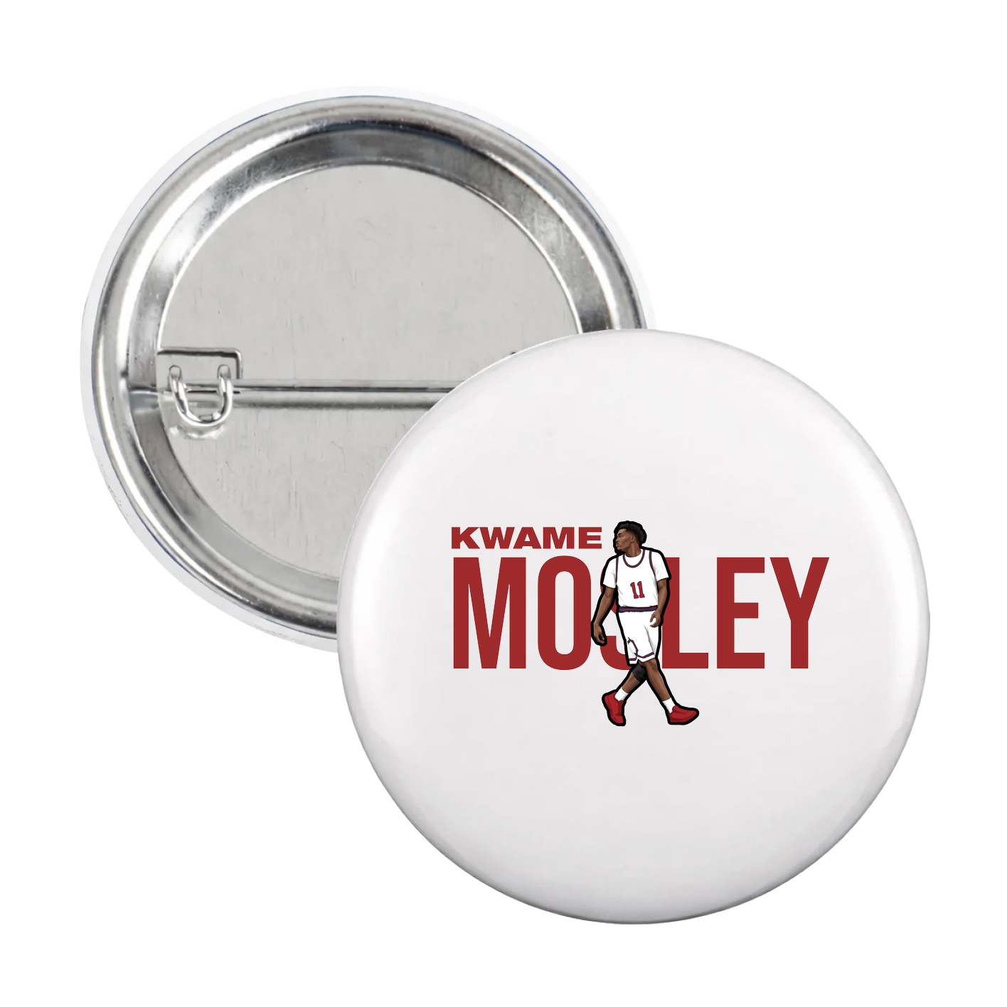 Game Day Button — Player Name in White