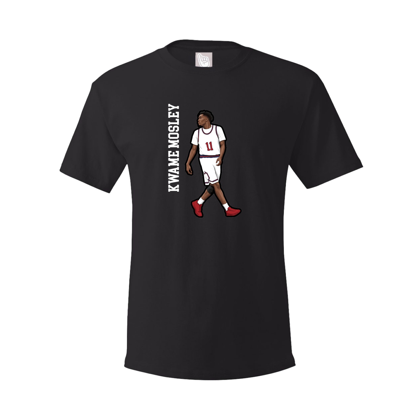 Tee — Name Vertical in Black