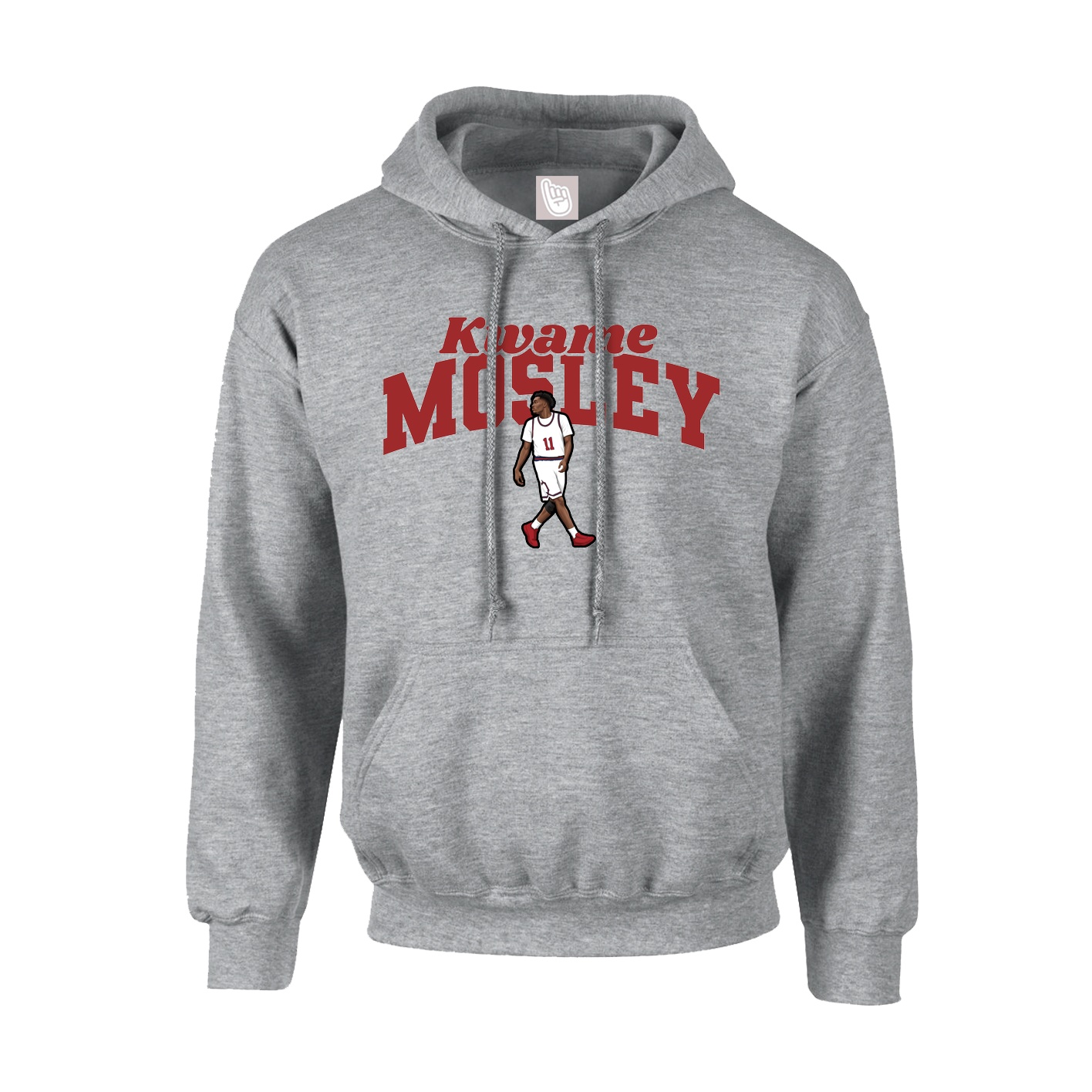 Youth Hoodie — Signature Arch in Grey