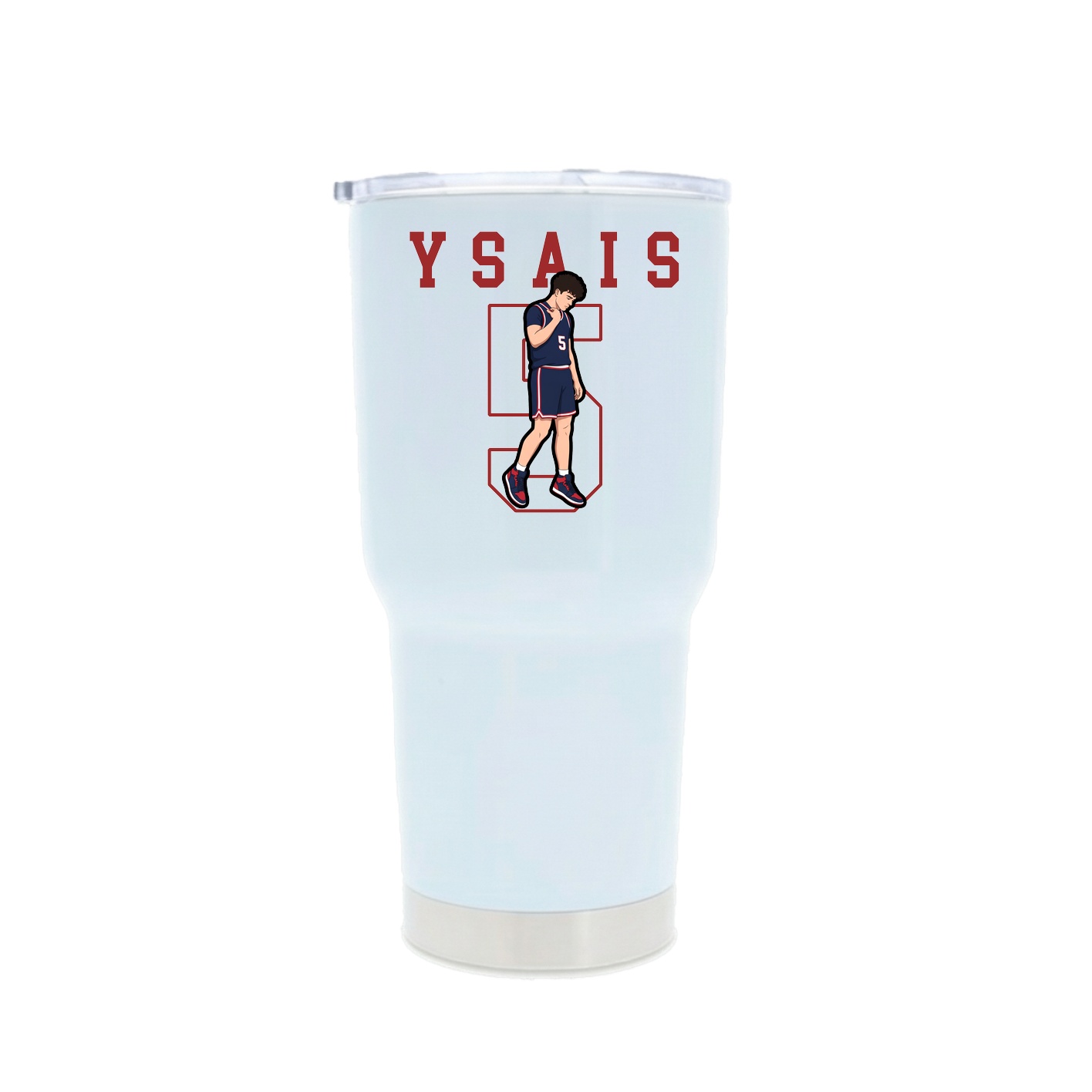 30oz Stainless Steel Tumbler — Shirsey in White