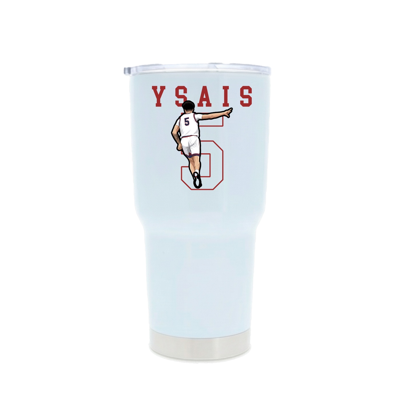30oz Stainless Steel Tumbler — Shirsey in White