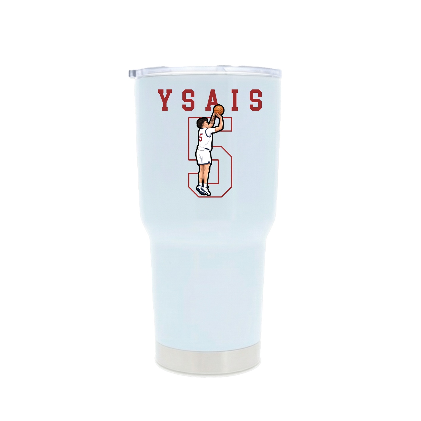 30oz Stainless Steel Tumbler — Shirsey in White