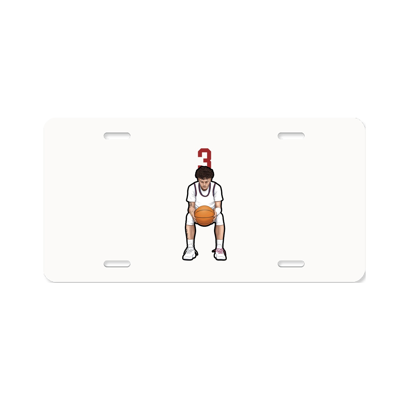 License Plate — Number Top in Classic