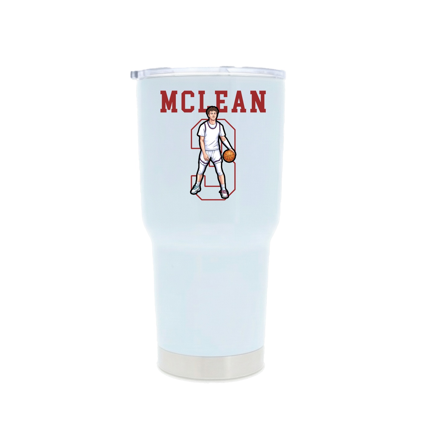 30oz Stainless Steel Tumbler — Shirsey in White