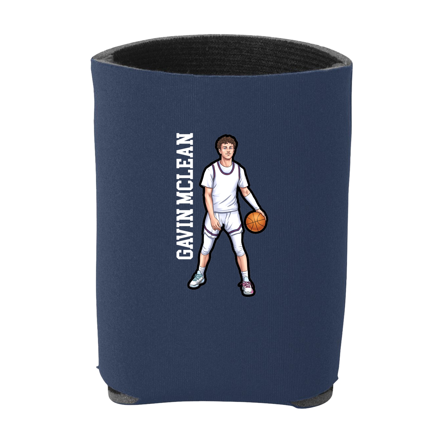 Can Holder — Name Vertical in Navy