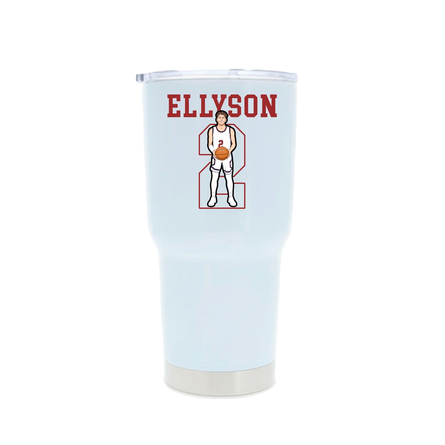 30oz Stainless Steel Tumbler — Shirsey in White