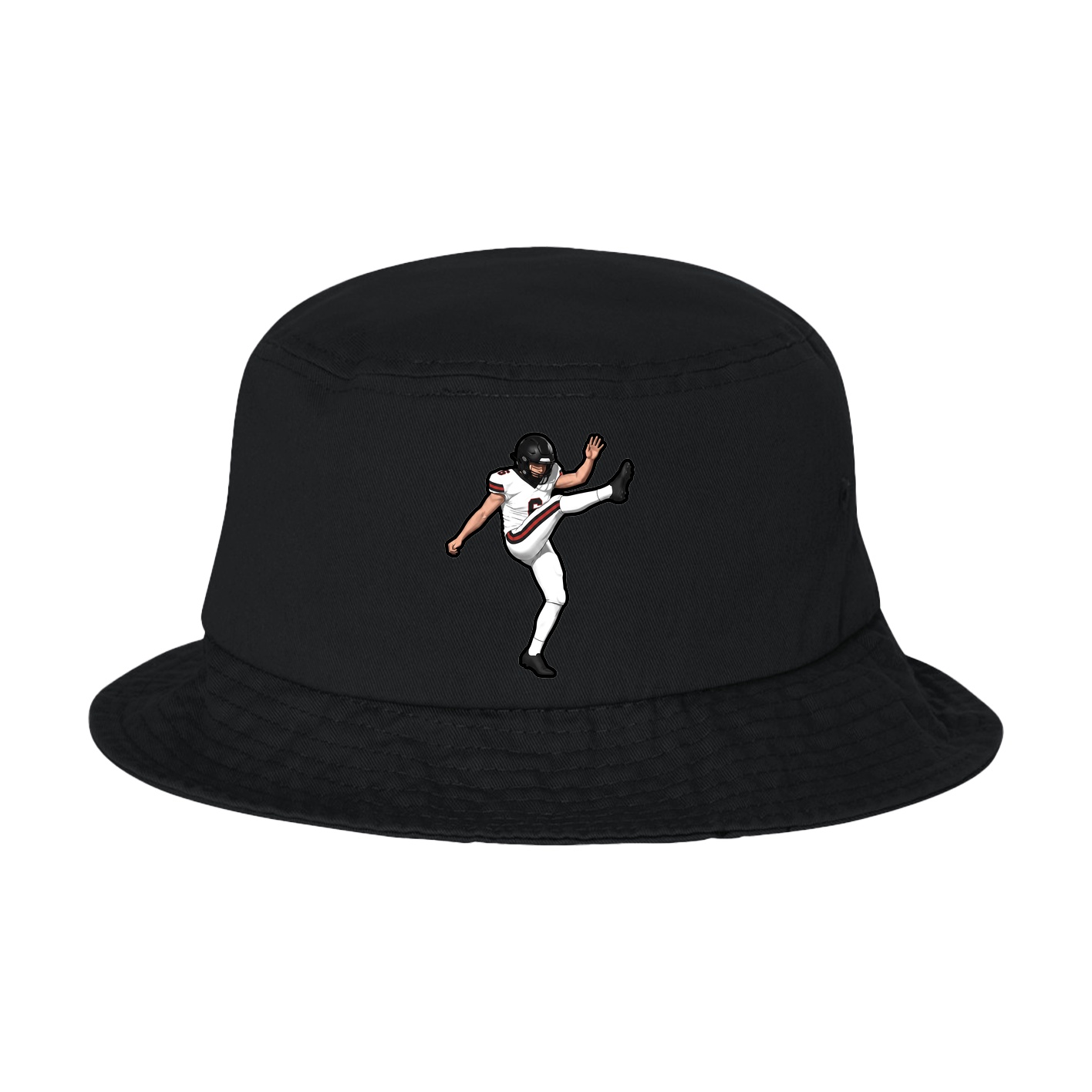 Bucket Cap — Name Vertical in Black