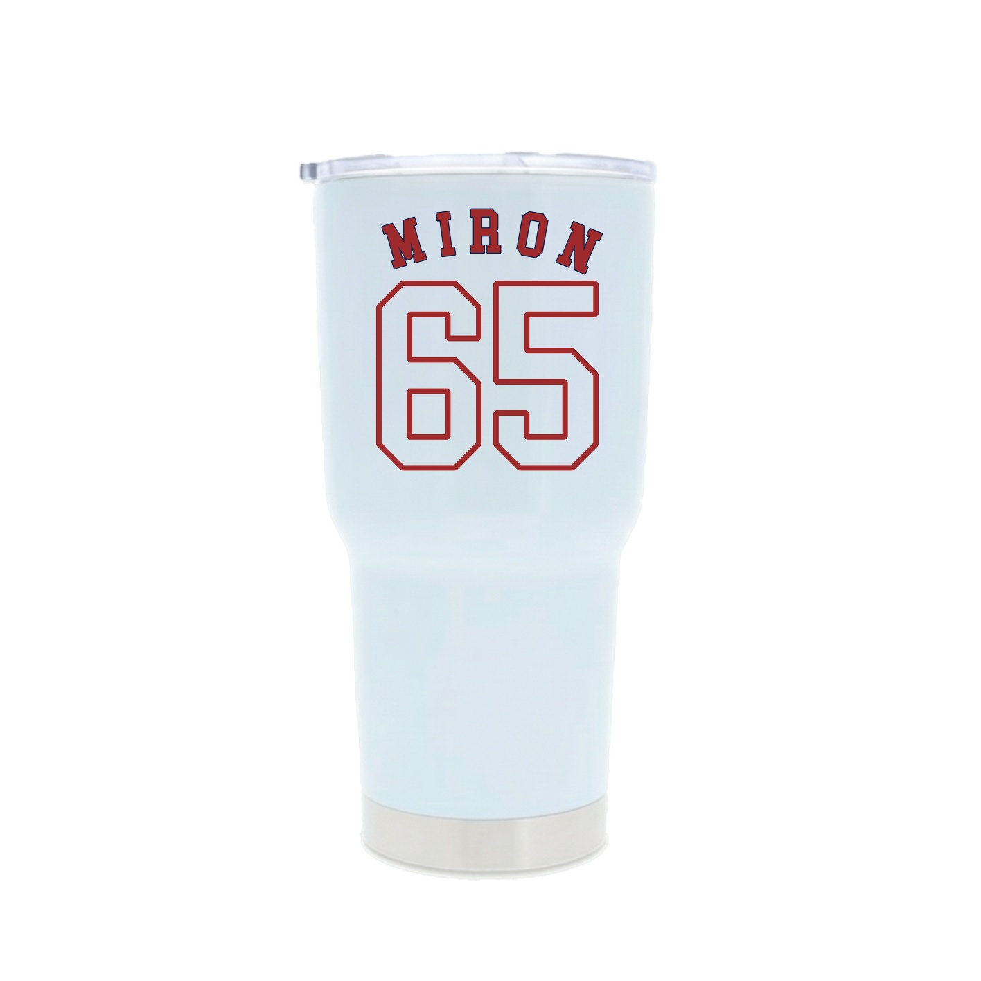 30oz Stainless Steel Tumbler — Shirsey Arch in White