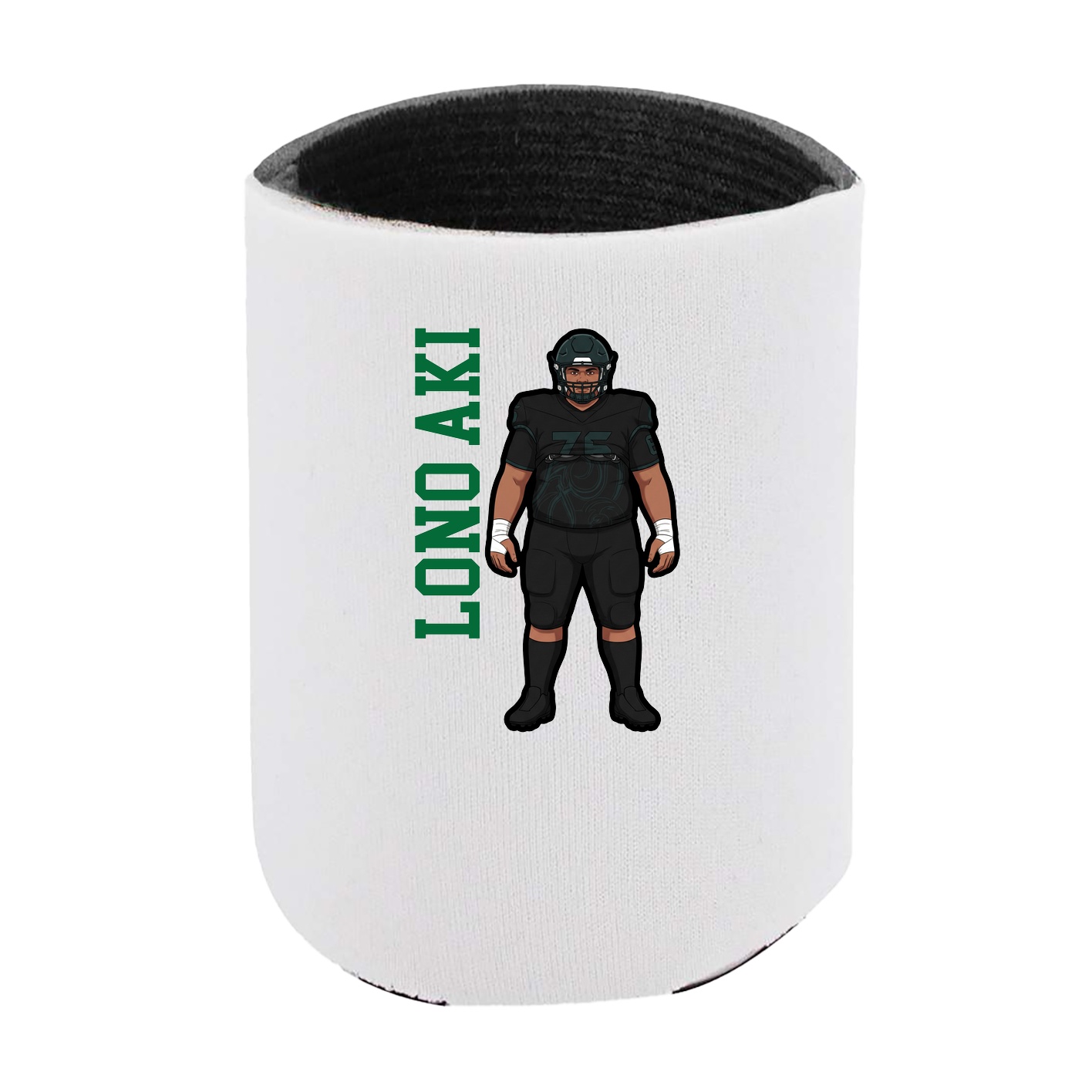Can Holder — Name Vertical in White